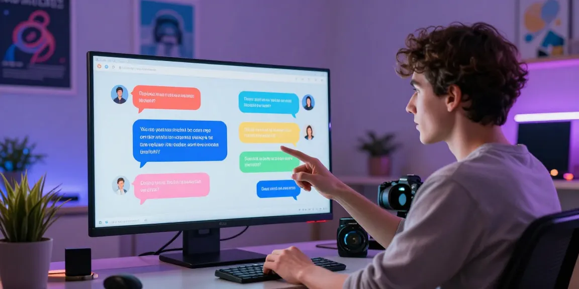 Engaging crushon AI character chat on a modern device in an interactive digital space